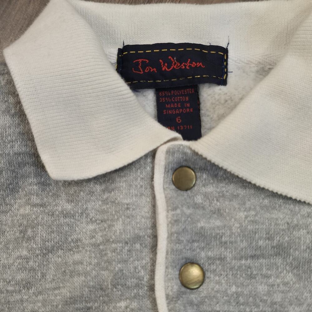 Kids Boys Vintage Crew Neck Hoodie Sweatshirt Lot‎ Blue Gray White USA 80s 90s - Picture 14 of 16